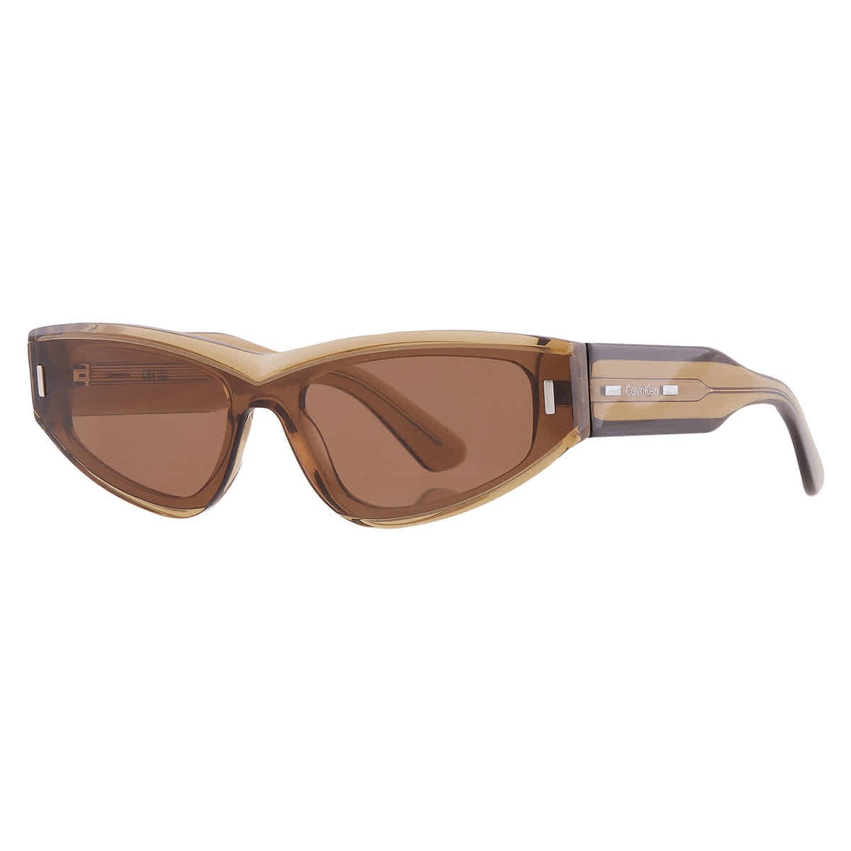 Calvin Klein Green Irregular Unisex Sunglasses CK24534S 278 54 CK24534S 278 54