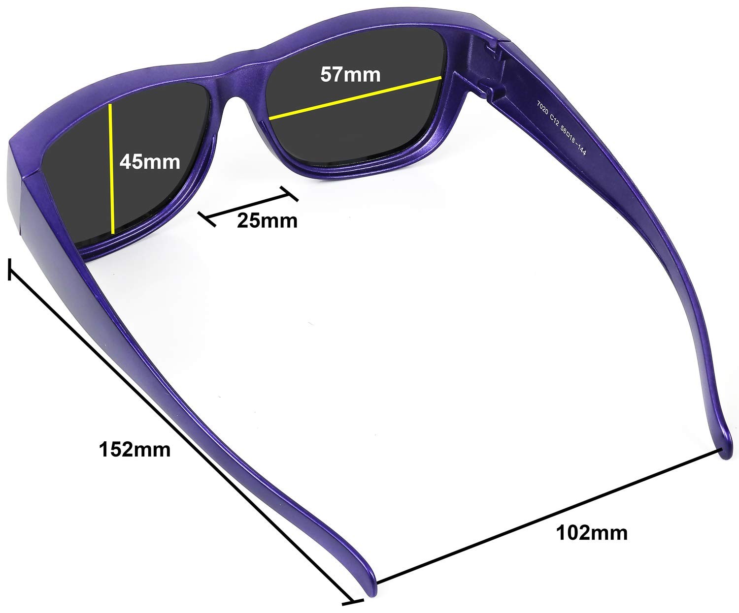 Fit Over Sunglasses Polarized Wear over Eyeglasses Unisex for Men and Women