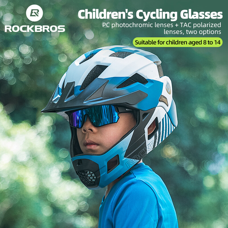 ROCKBROS Children’s Cycling Glasses Polarized Photochromic Sports Glasses UV400