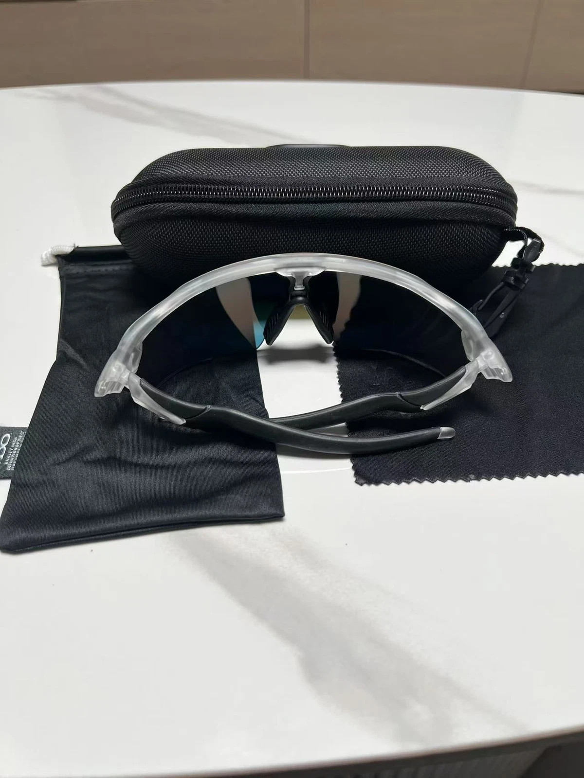NEW OO9208 Oakley Radar EV Patn Sunglasses Transparent Frame Polarization Lenses