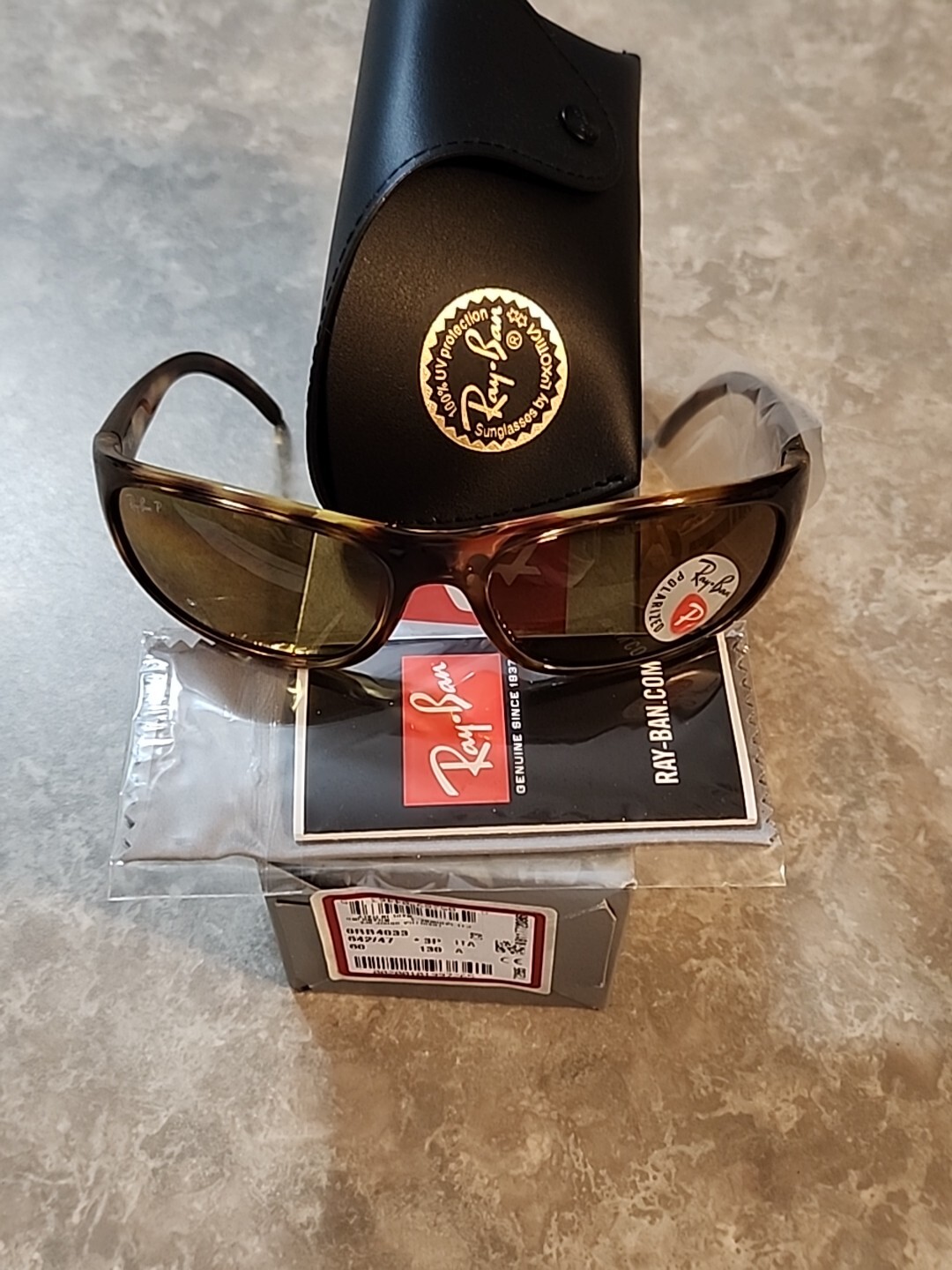 🔥 AUTHENTIC RAY-BAN PREDATOR Vintage HAVANA Polarized Sunglasses RB 4033 642/47