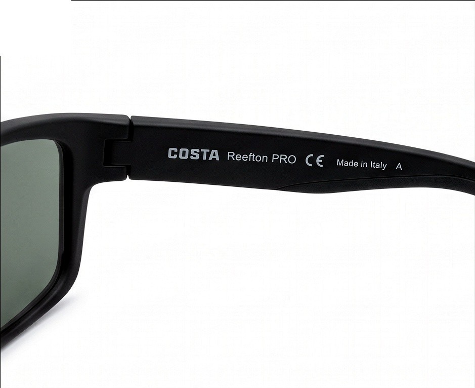 Costa Reefton PRO Sunglasses — Matte Black / Gray Silver Mirror 580G Glass
