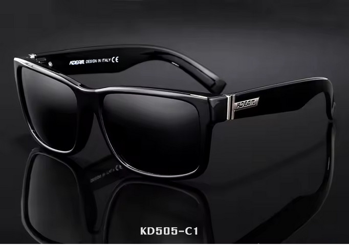 KDEAM Square Polarized Men’s Sunglasses Tinted Sports Style Revamp Black New