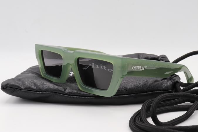 Off-White Manchester OERI129 Eyeglasses Olive Green 5707 Authentic 54mm