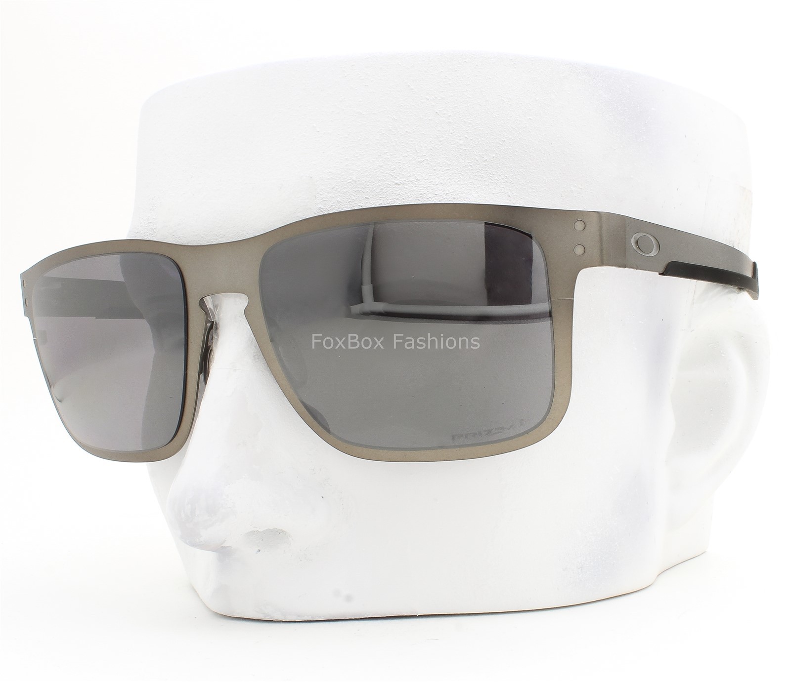 Oakley Holbrook Metal Sunglasses OO4123-0655 Matte Gunmetal Polarized with Pouch
