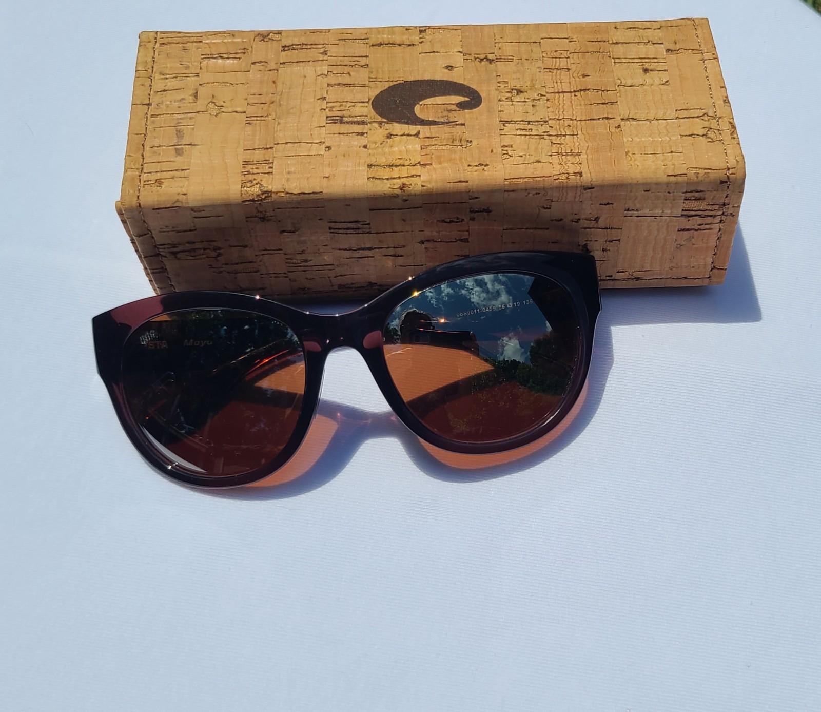 COSTA 6S9011 04 Maya Urchin Copper Silver 55mm Women Polarized Sunglasses 580G