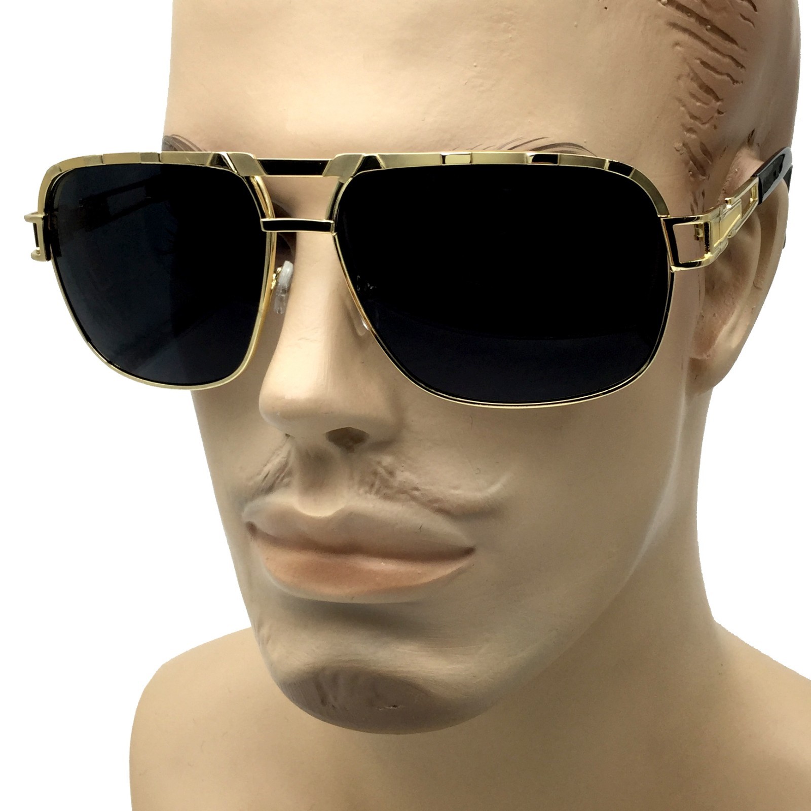 Men’s Classic Sunglasses Metal Driving Glasses Outdoor Sports Hip Hop Rapper 62