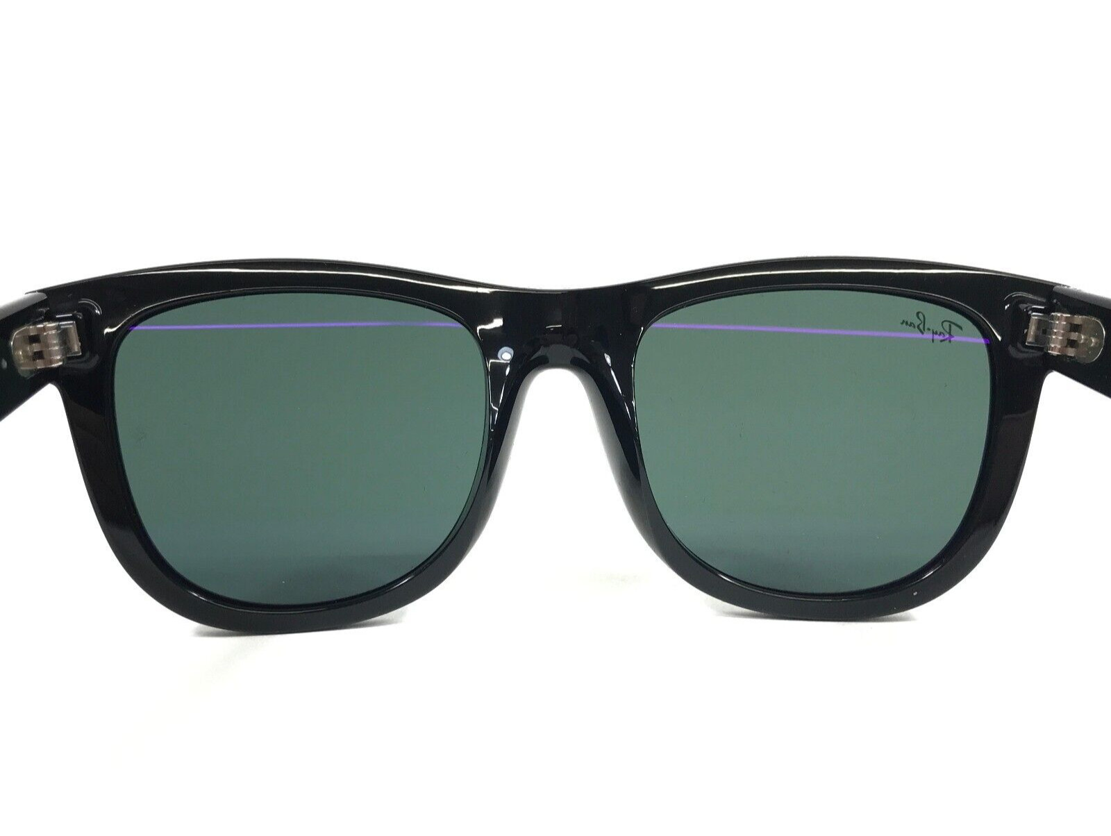 Ray-Ban Sunglasses Frames RBR0502S WAYFARER REVERSE 6677/VR Shiny Black w/ Green