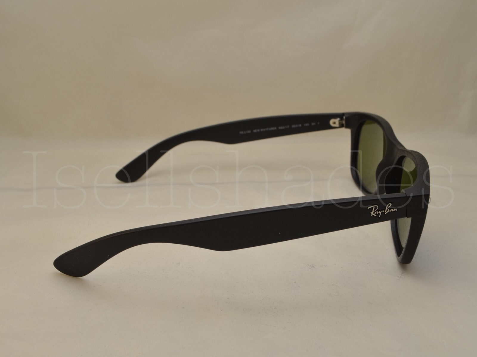 Ray Ban NEW WAYFARER (RB2132-622/17 55) Rubber Black with Gray Mirror Blue Lens