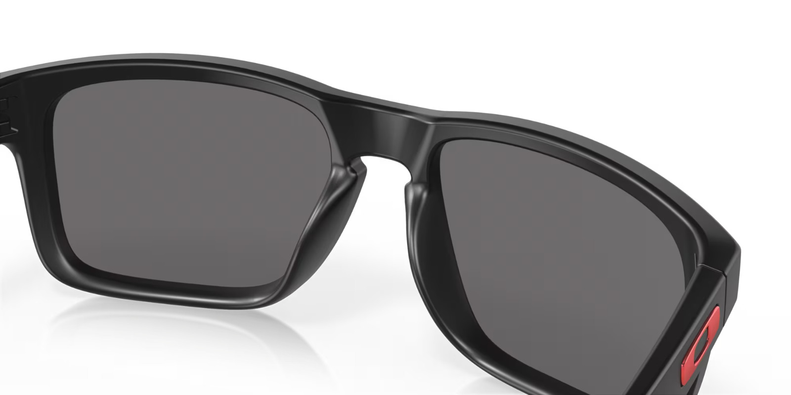 OAKLEY Holbrook Sunglasses Matte Black/Positive Red Iridium NEW OO9102-36