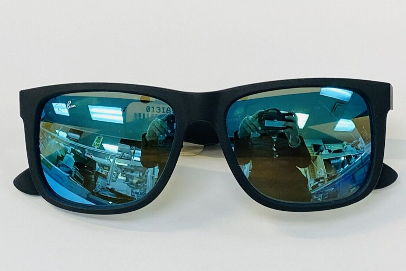 Ray Ban Justin Color Mix Blue Mirror 54 mm Sunglasses RB4165 622/55 54-16