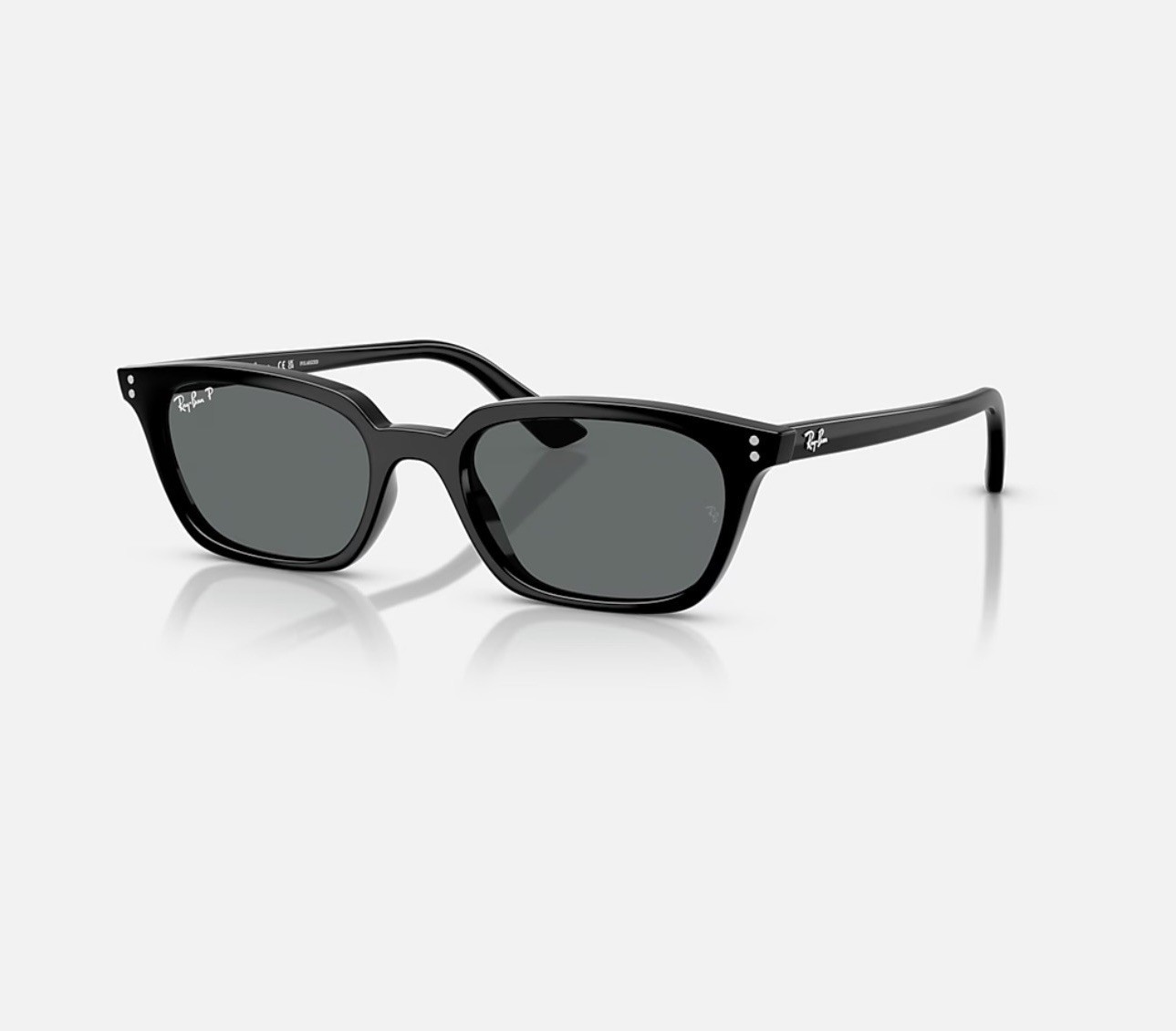 Ray-Ban ZAYA BIO-BASED Polished Black frame grey lens