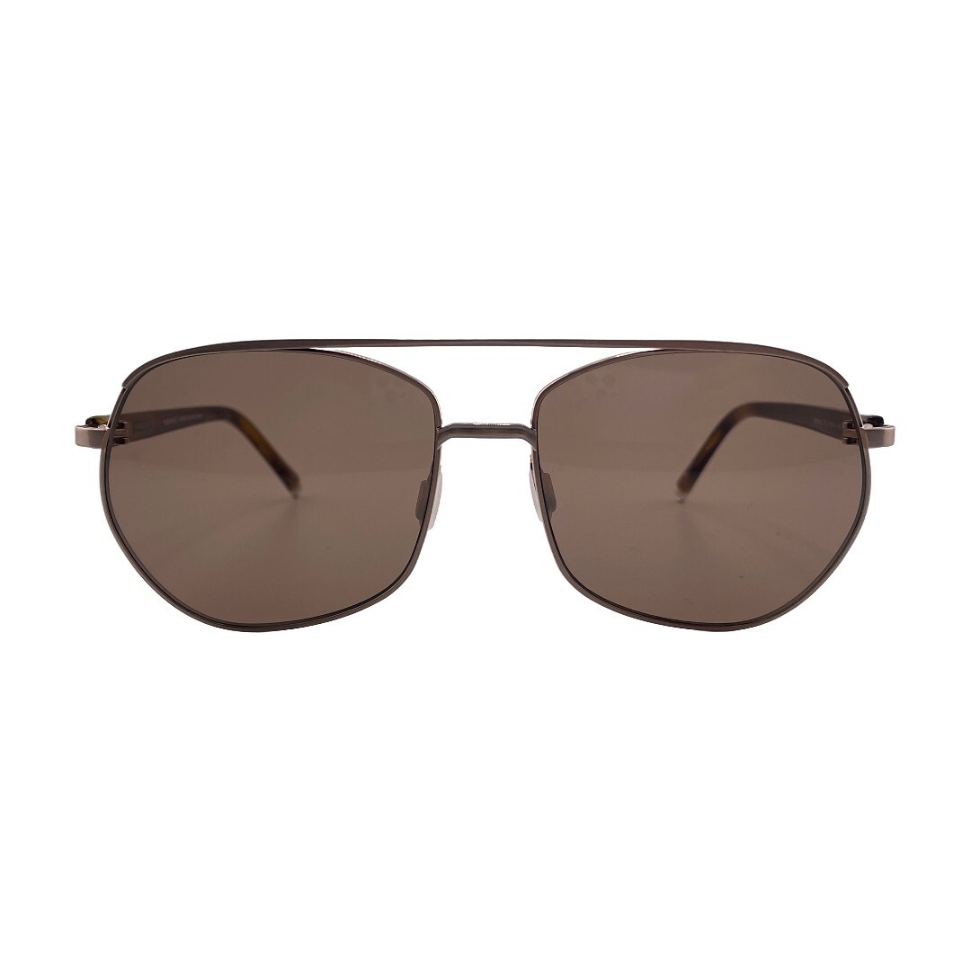 PARADIGM NEWMAN Gold Aviator Sunglasses 57mm 16mm 145mm