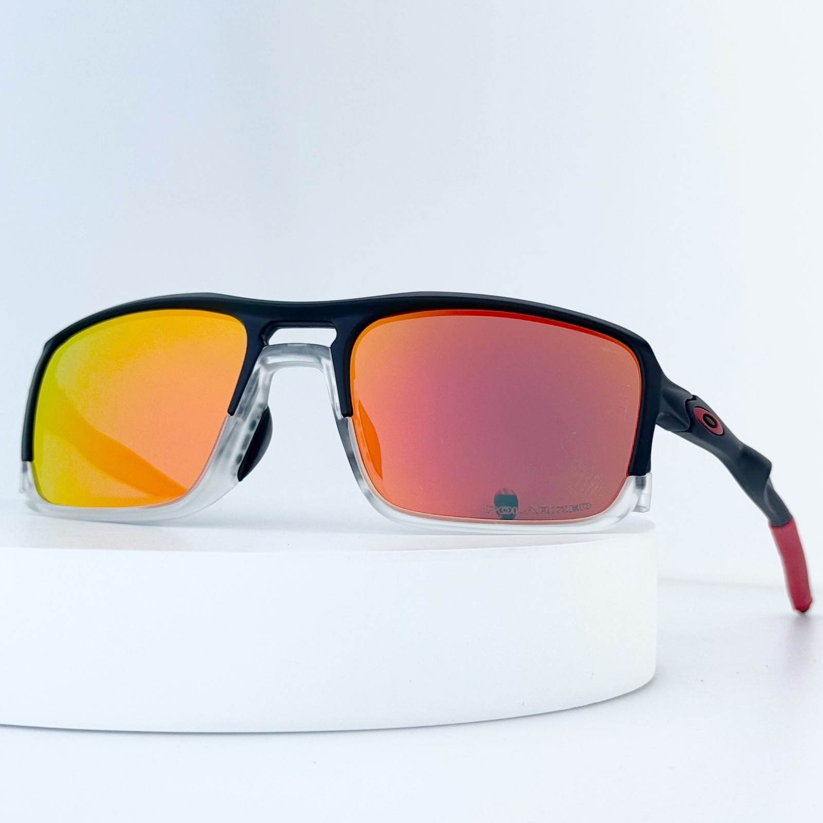 Oakley OO9266 Triggerman Matte Black Sunglasses Ruby Lens New