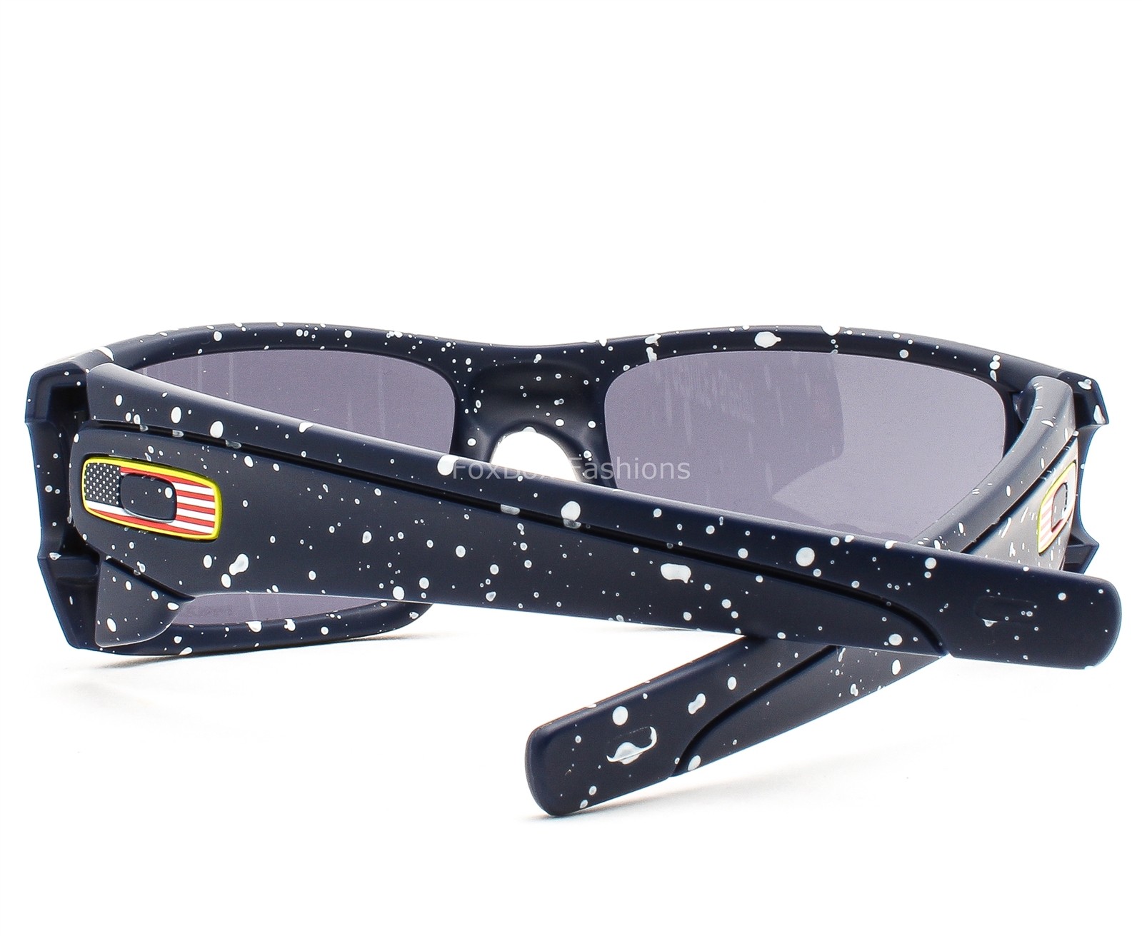 Oakley Fuel Cell Sunglasses Navy Splatter Prizm Gray USA Flag OO9096-M760
