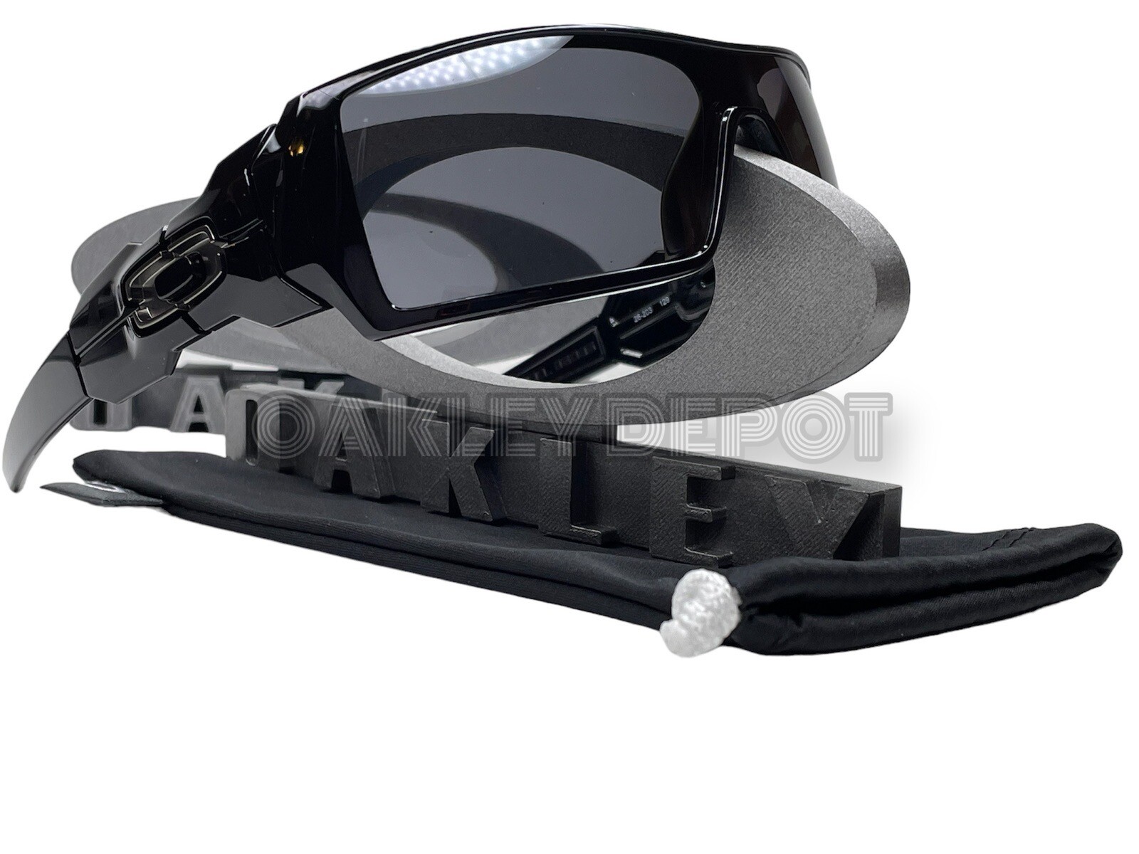 ✅🕶️ OAKLEY OIL RIG 009081 POLISHED BLACK/BLACK IRIDIUM POLARIZED SUNGLASSES (4)