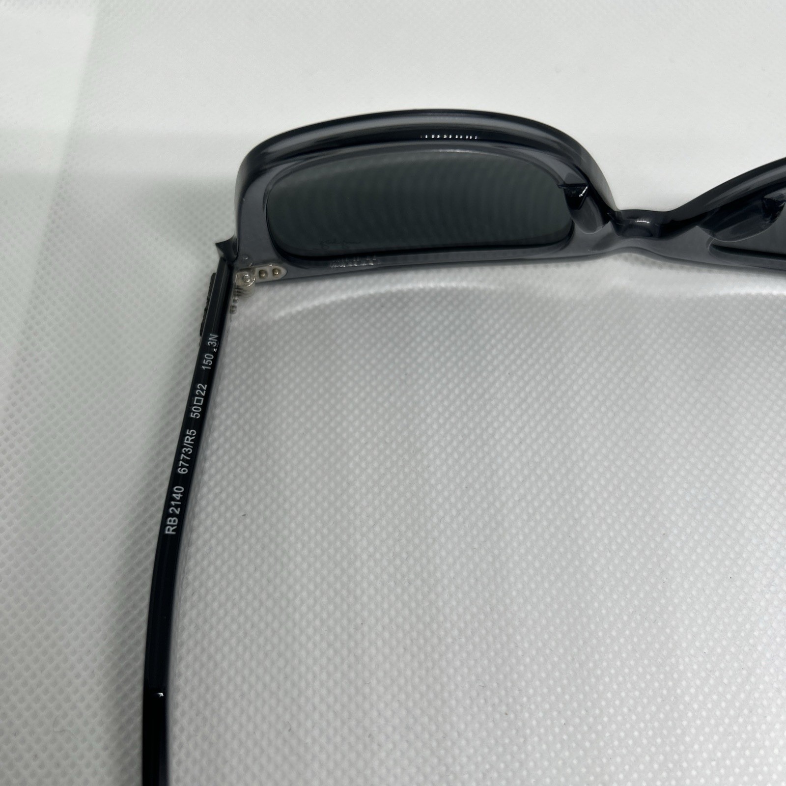 Ray-Ban Wayfarer Classic Sunglasses RB 2140 6773/R5 Transparent Gray 50mm w/case