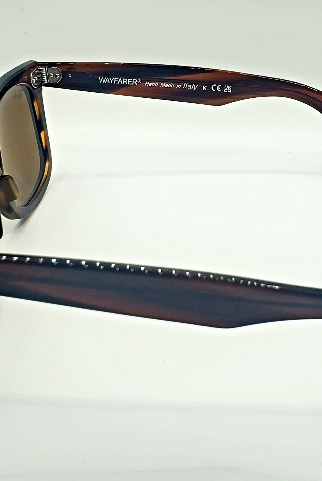 RayBan Wayfarer RB2140 954 Stripped Havana Frame B-15 Brown Lens 50MM