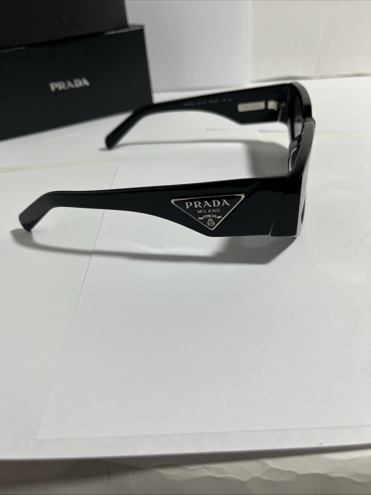 PRADA PR 09ZSF 1AB5S0 Black Grey Men’s 54mm Sunglasses
