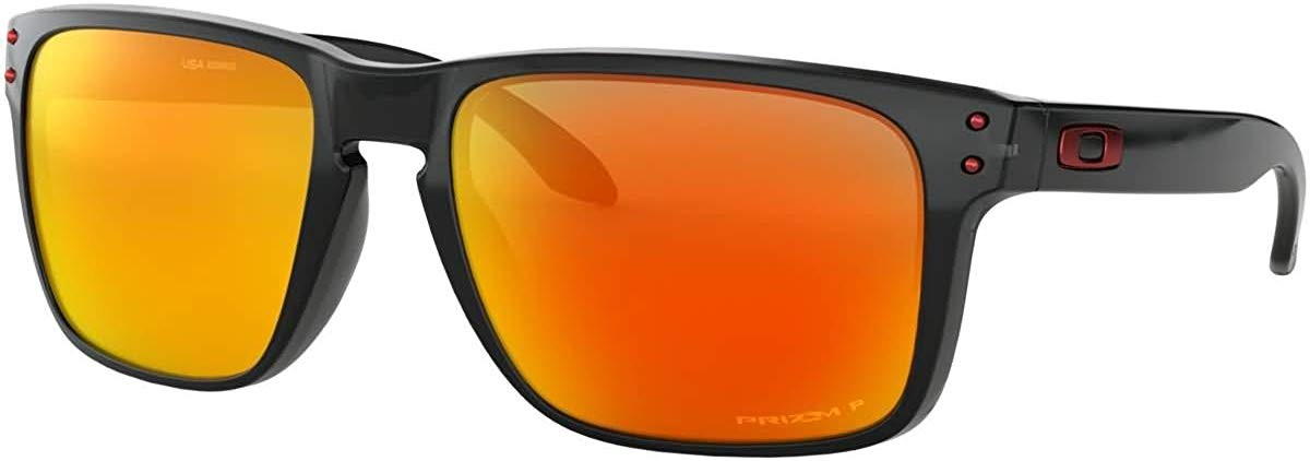 Oakley Mens Holbrook XL Sunglasses – Black Ink w / PRIZM Ruby Polarized –