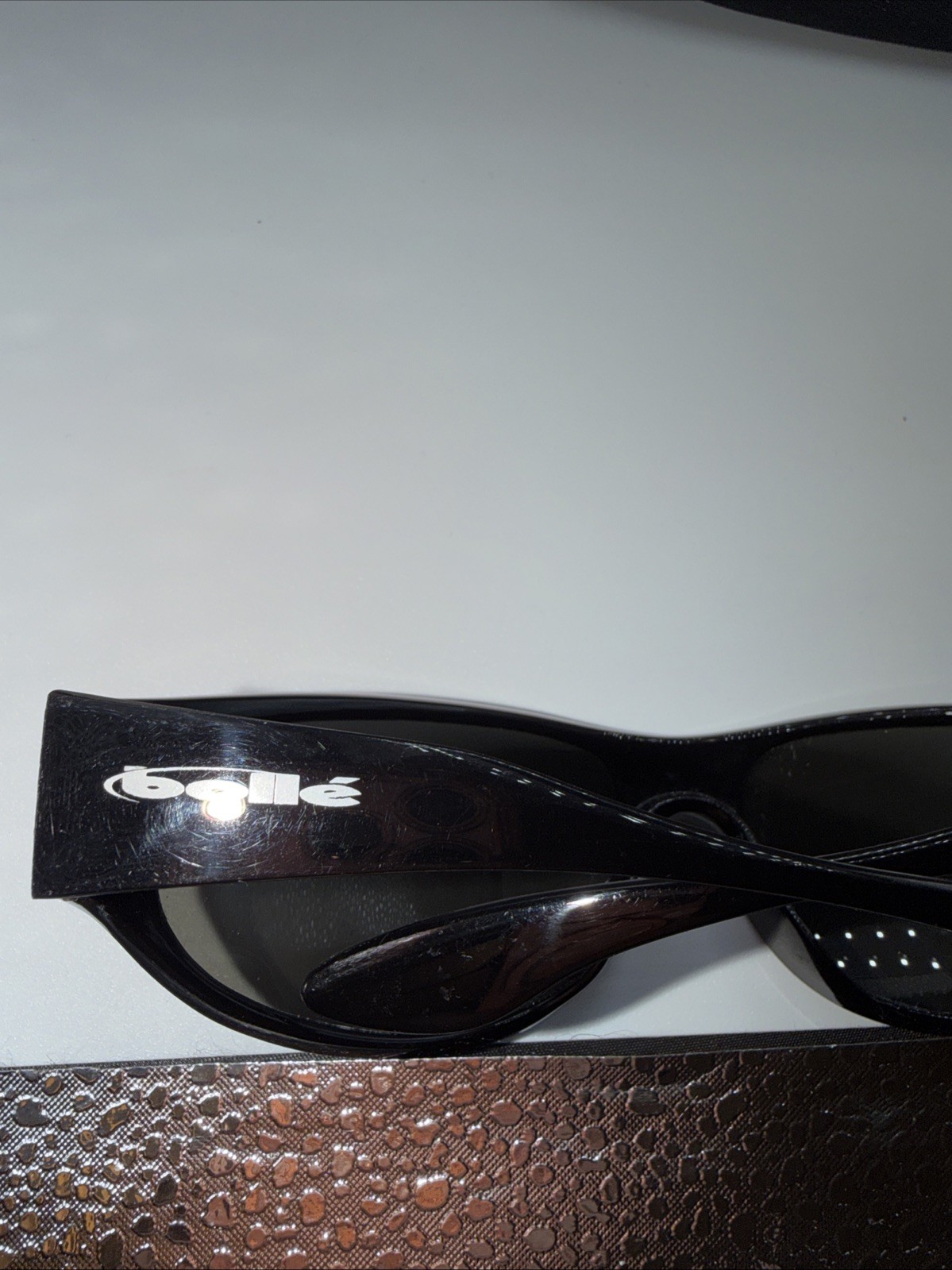 BOLLE Sunglasses 723 Black Wrap Lightweight France Sport Sunglasses
