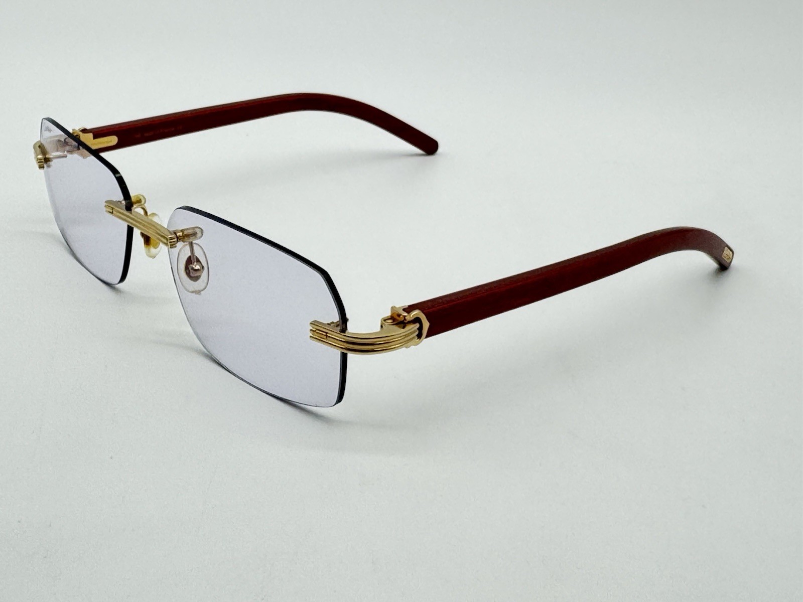 PREMIERE C DE CARTIER BURGUNDY WOOD SUNGLASSES CT0286O NEW 100% GENUINE ~$3575