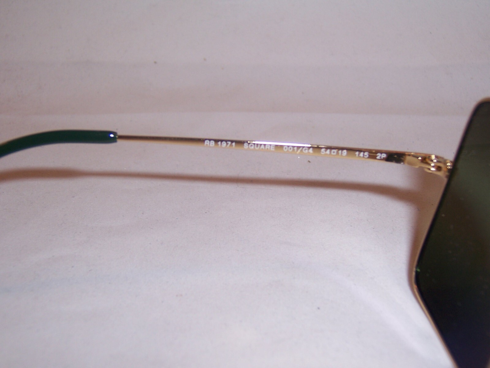 New RAY BAN Sunglasses RB 1971 001/G4 GOLD/GREEN POLARIZD 54mm AUTHENTIC