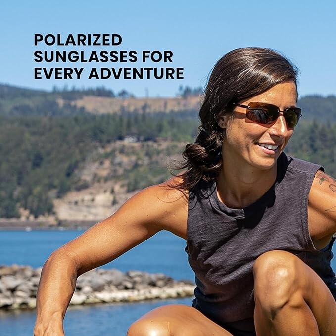 Suncloud Topline Polarized Sunglasses Black Blue Mirror by Smith Optics