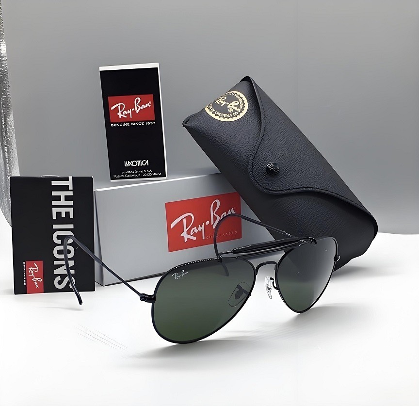 HOT GREEN RB3030 RAY-BAN OUTDOORSMAN SUNGLASSES KT-9542