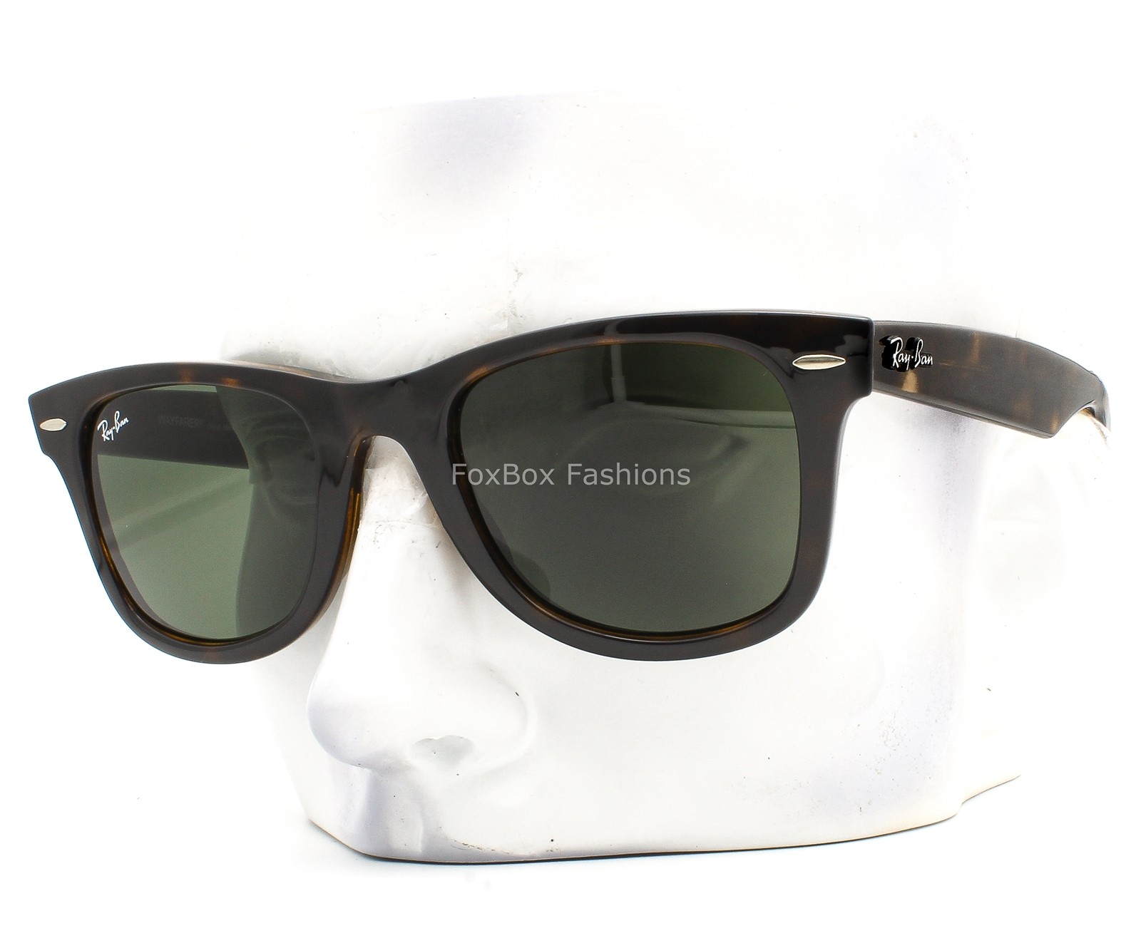 Ray-Ban Wayfarer Ease Unisex Sunglasses RB4340 710 Brown Havana Glass 50mm wcase