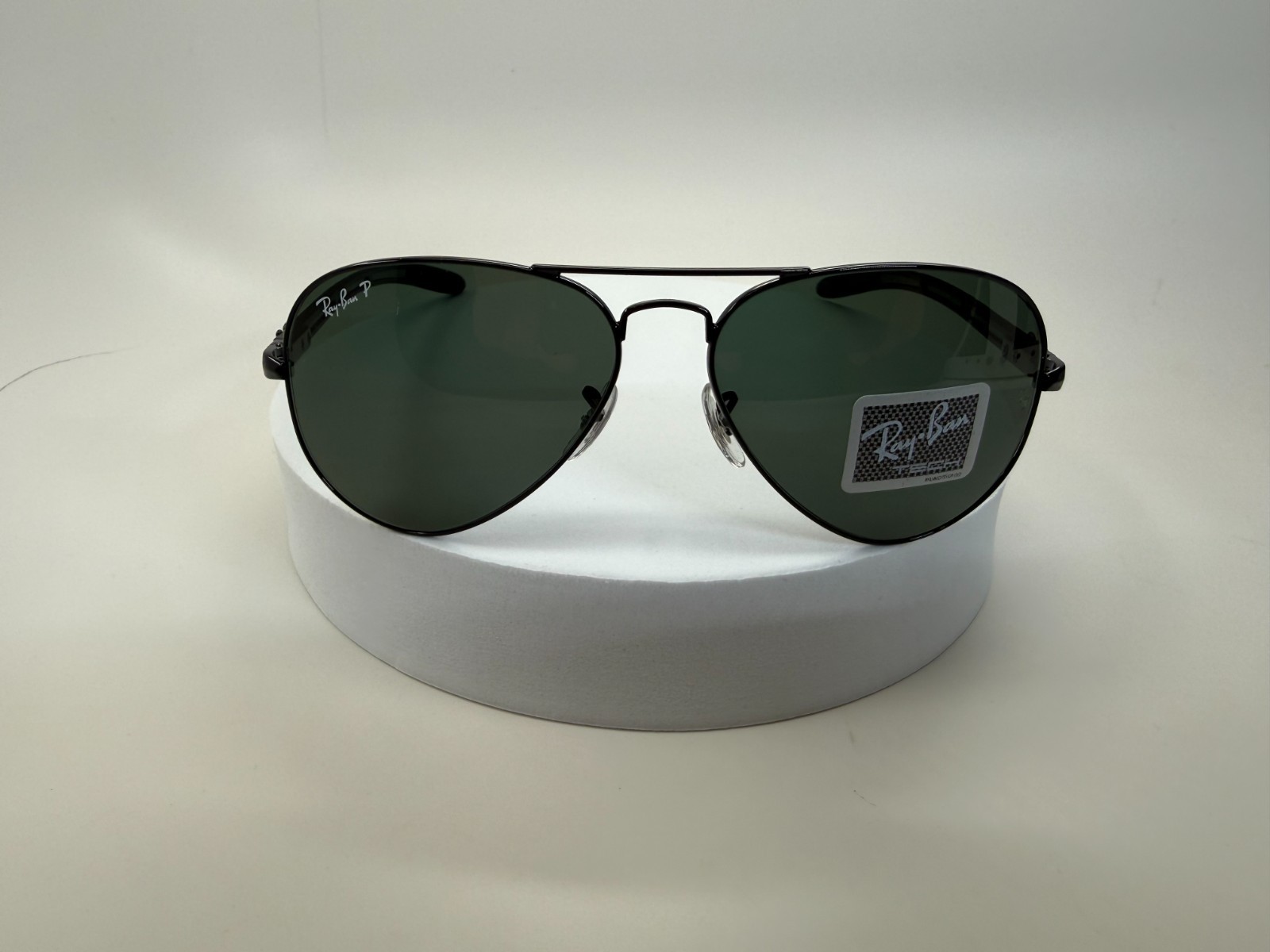 Ray Ban RB8307 Sunglasses 002/N5 Matte Black, Polarized Green lens *BRAND NEW*
