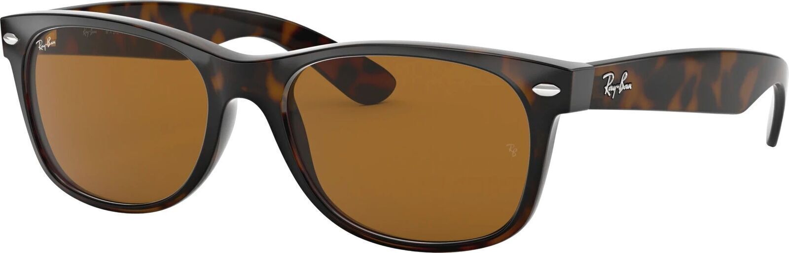 Ray-Ban New Wayfarer Tortoise 55 mm Brown Classic B-15 Sunglasses RB2132 710 55