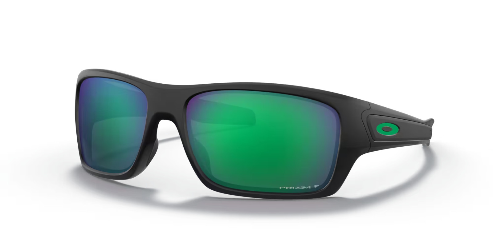 NEW Oakley TURBINE Matte Black PRIZM POLARIZED Jade Lens Sunglass OO9263-45