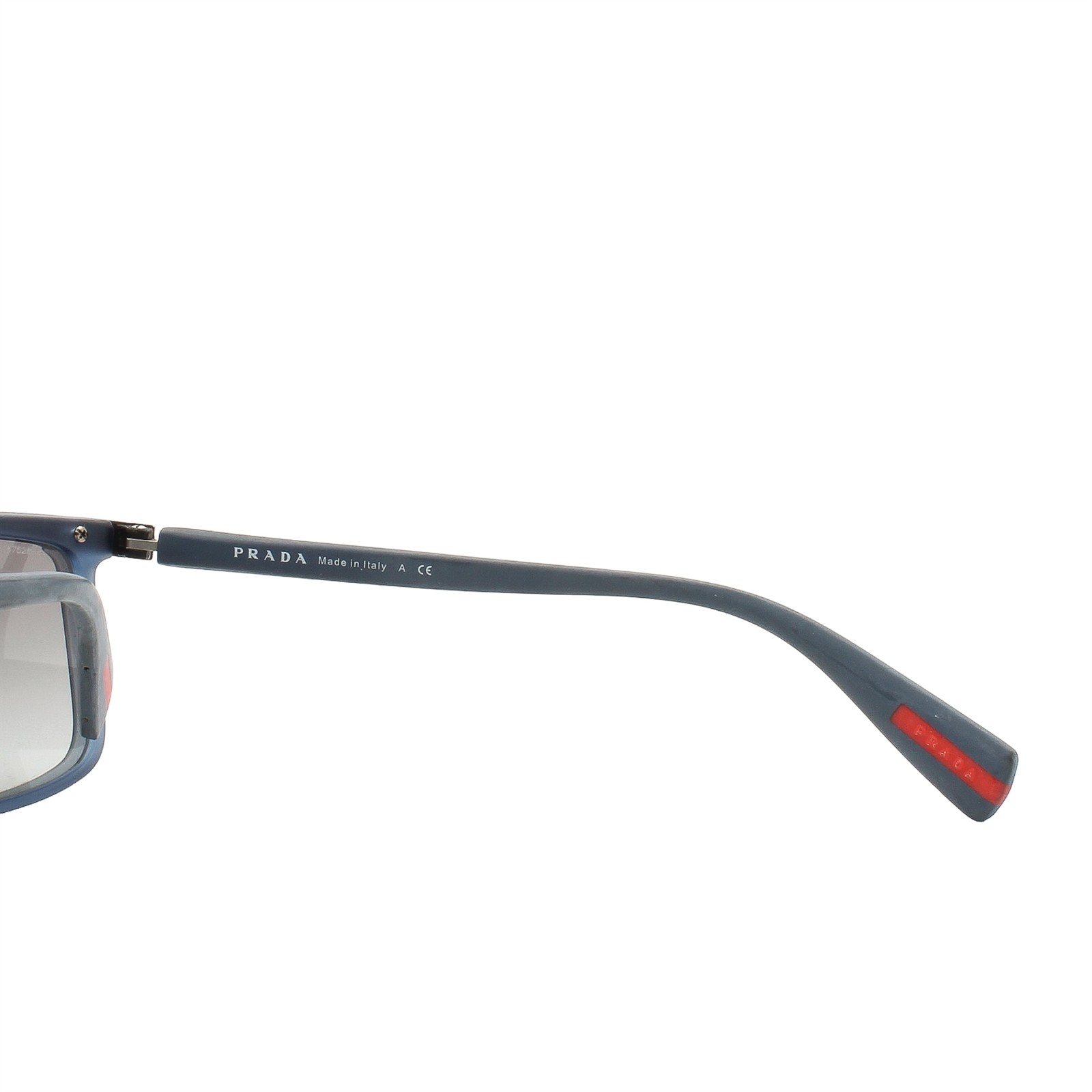 Prada SPR 51P JAP-3M1 Sunglasses Black Rubber on Transparent Matte Blue – READ