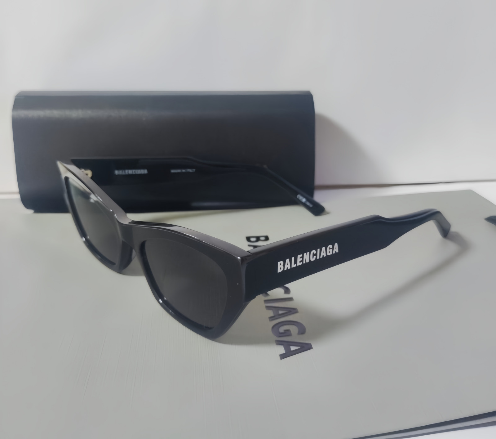 Authentic Balenciaga Sunglasses BB0447S 001 Havana Smart Men’s Black 56mm