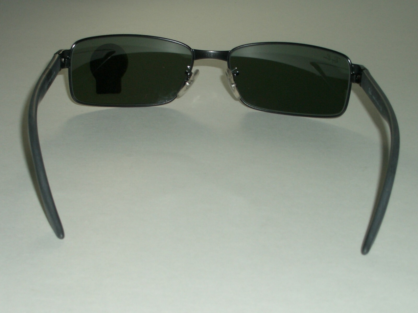 58[]17 RAY BAN RB3272 006 G15 CRYSTAL BLACK SLIM LINE RECTANGULAR SUNGLASSES NEW
