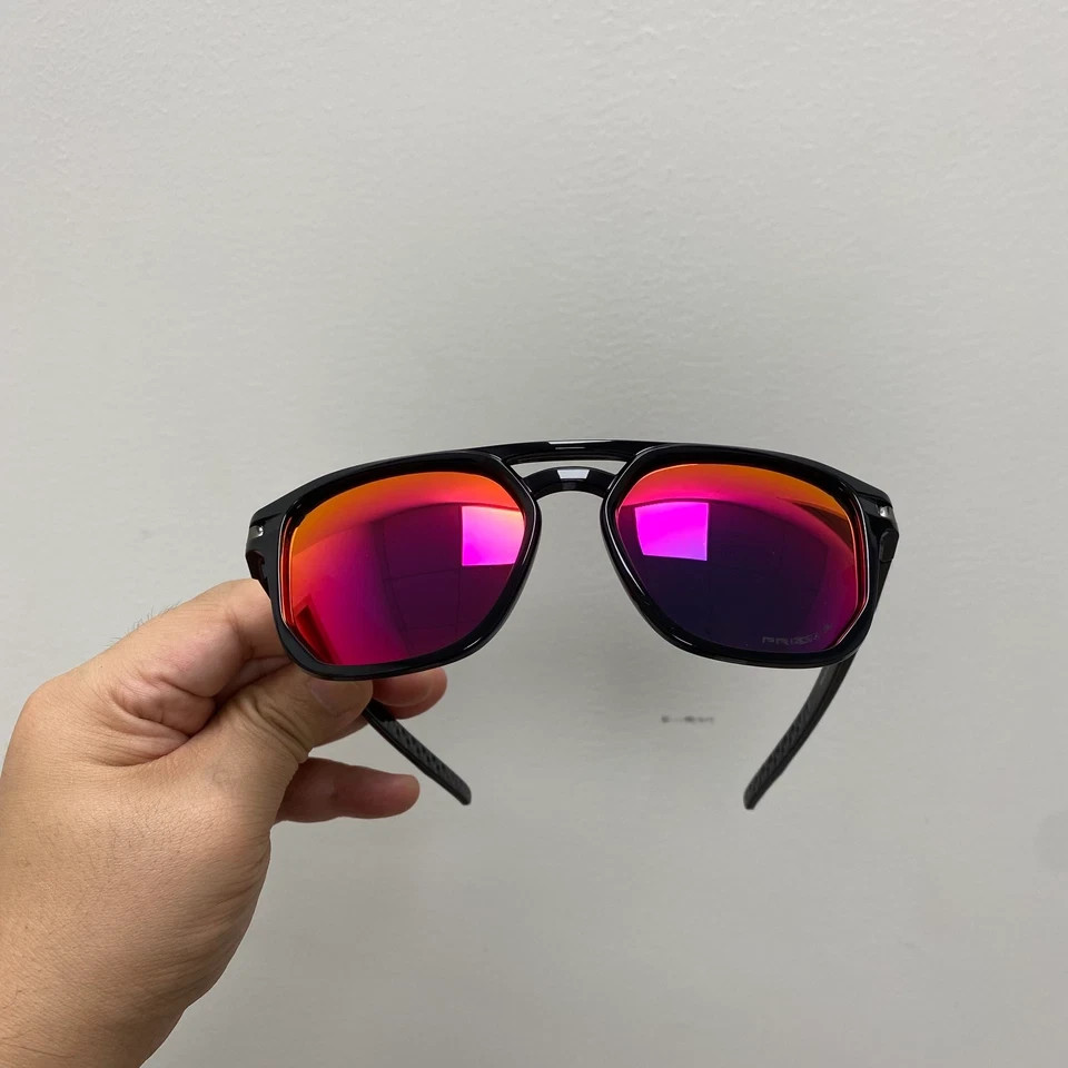 Oakley Latch beta OO9436 Polarized Sunglasses PRIZM Purple Red Tint Lenses