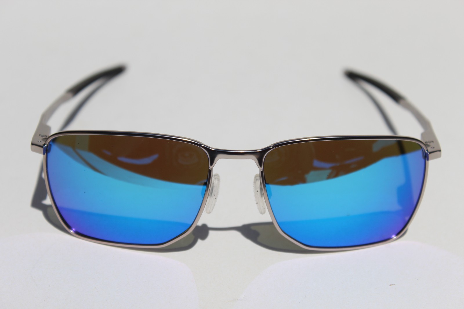 OAKLEY Ejector Sunglasses Satin Chrome/Prizm Sapphire OO4142-04 NEW