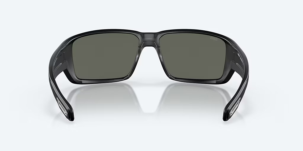 Costa Del Mar Fantail PRO Black / Gray Silver POLARIZED Glass Sunglasses 580G