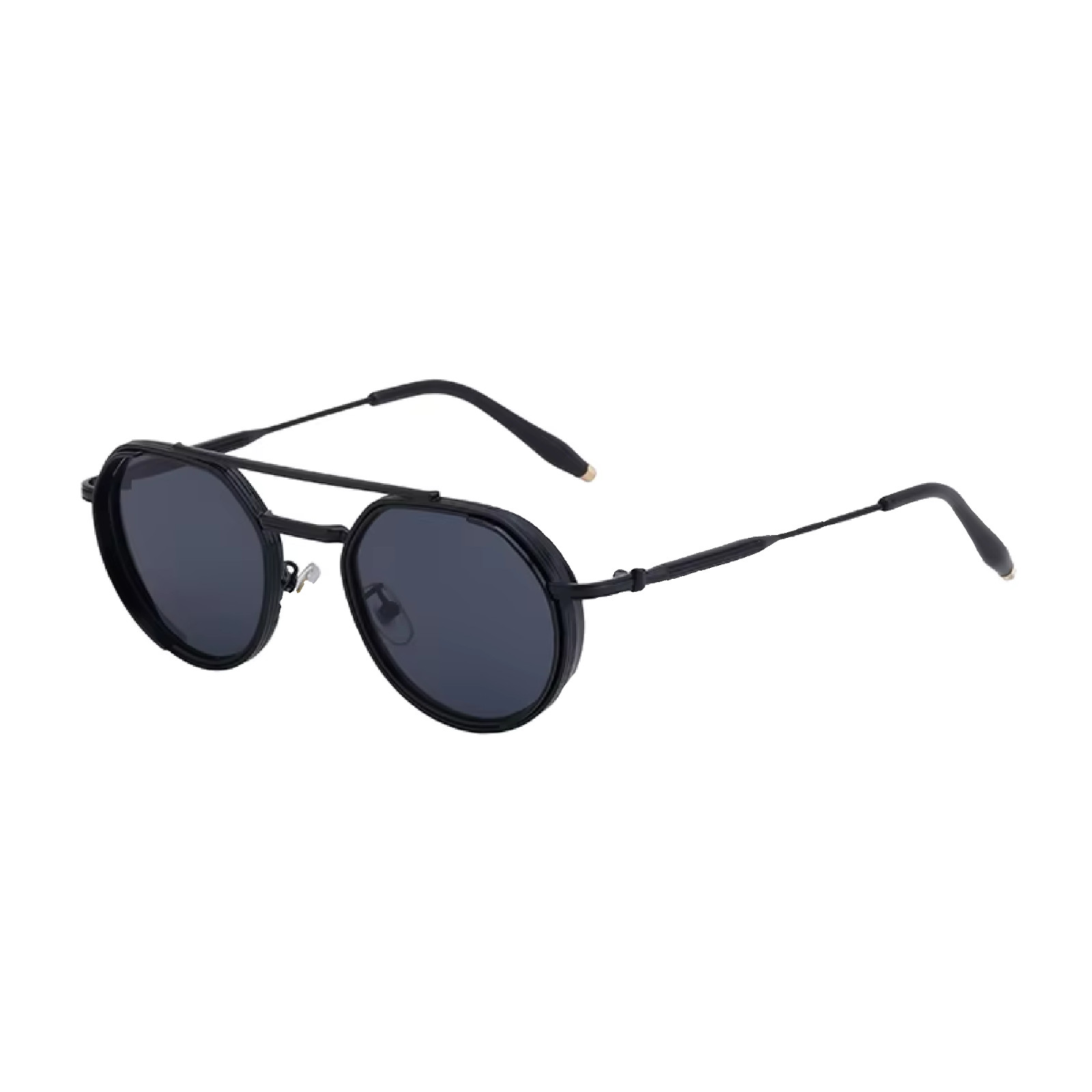 Sunglasses Women Men Retro Aviator Style Rounded Metal Frame Luxury Shades UV400