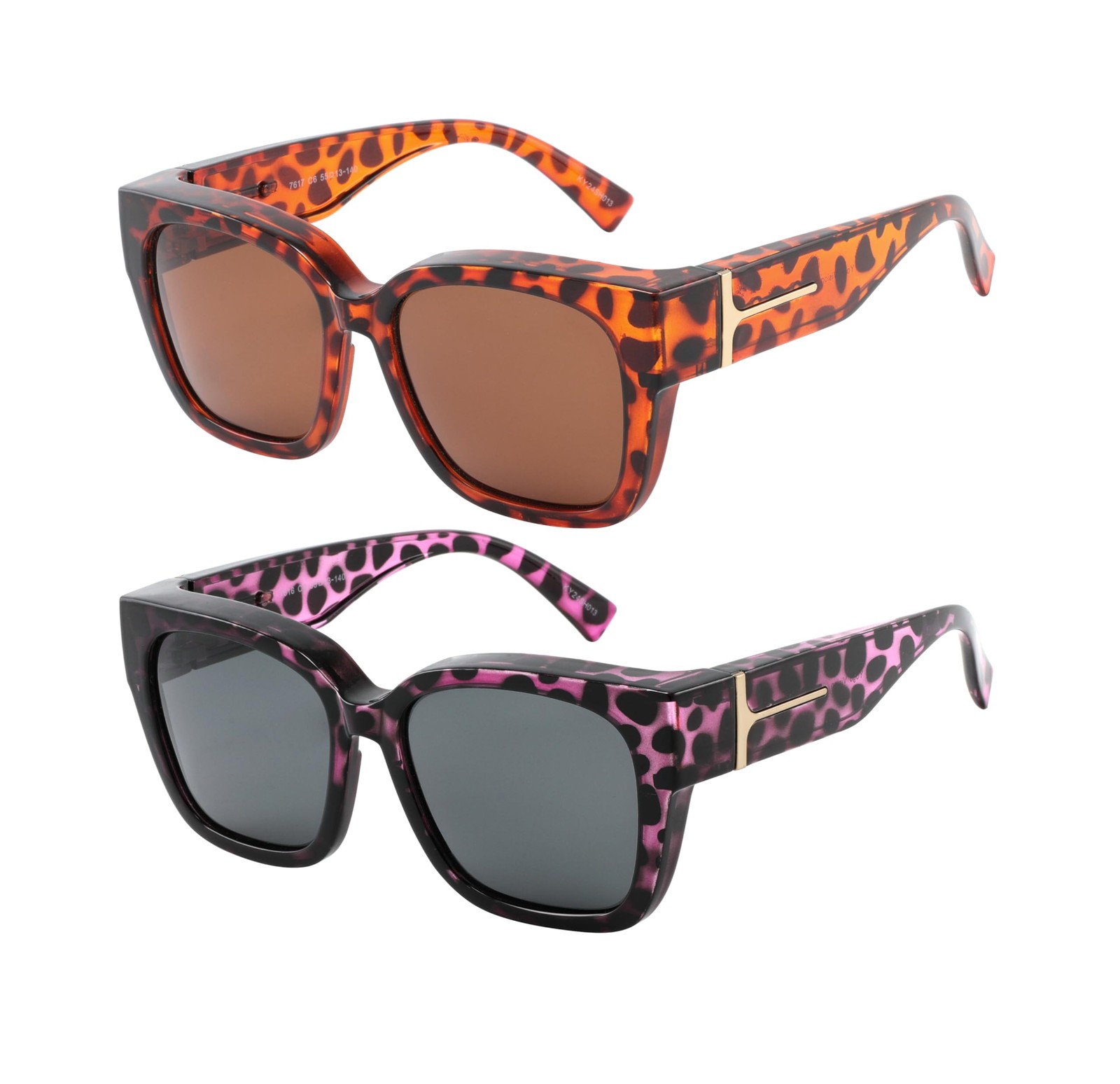 Yogo Vision Polarized Fit Over Glasses Sunglasses for Women Men Wear Over