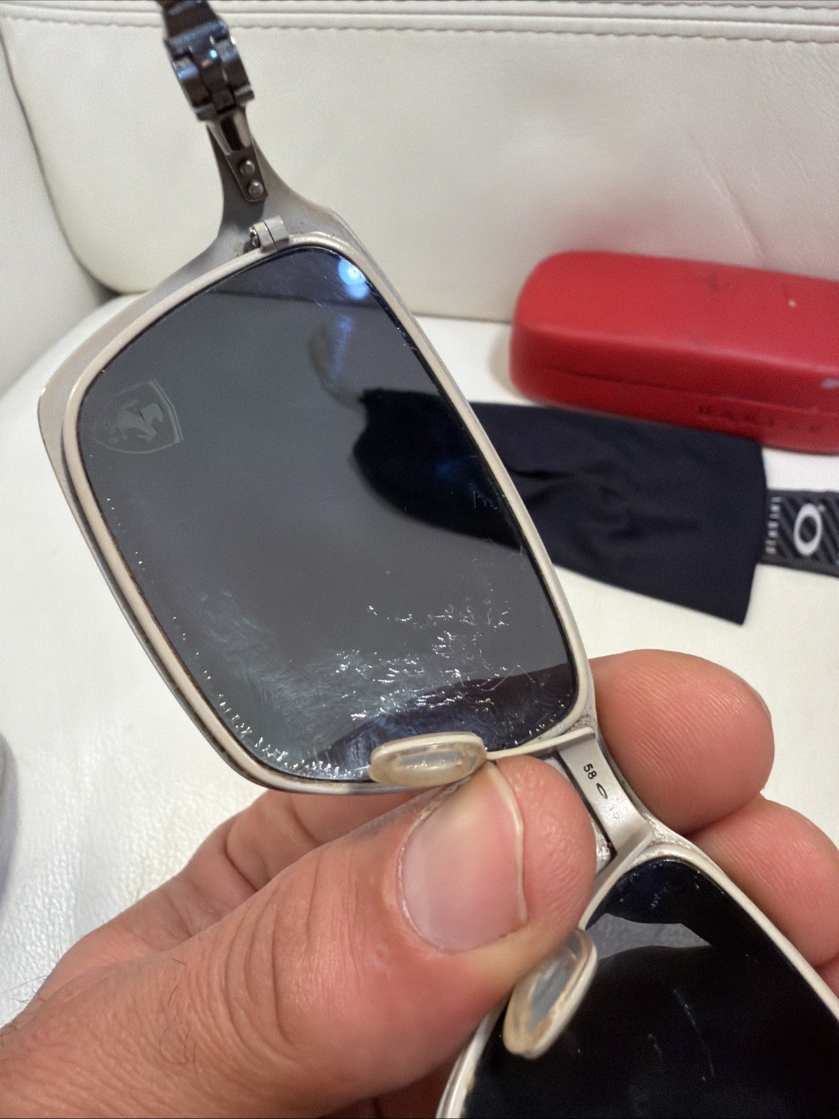 Oakley Tincan Polarized Sunglasses AS SEEN SEE PHOTOS AND DETAILS