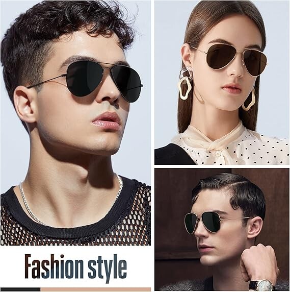 SUNGLASSES Aviator Mirrored Mens Womens UV400 New Lens Frame Color Retro Vintage