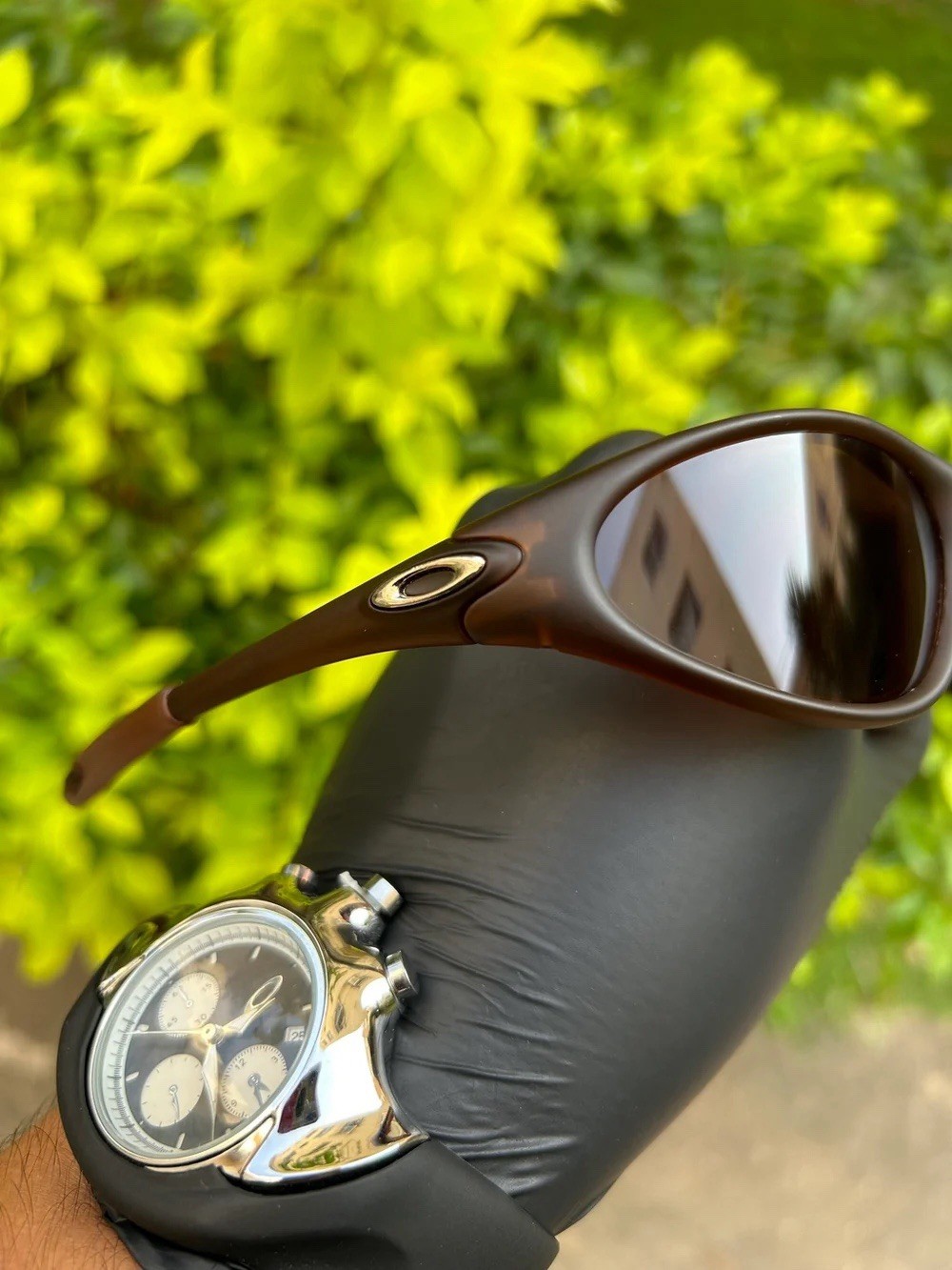Retro Oakley Minute 1.0 Polarized Sunglasses Brown Frame Brown Lenses