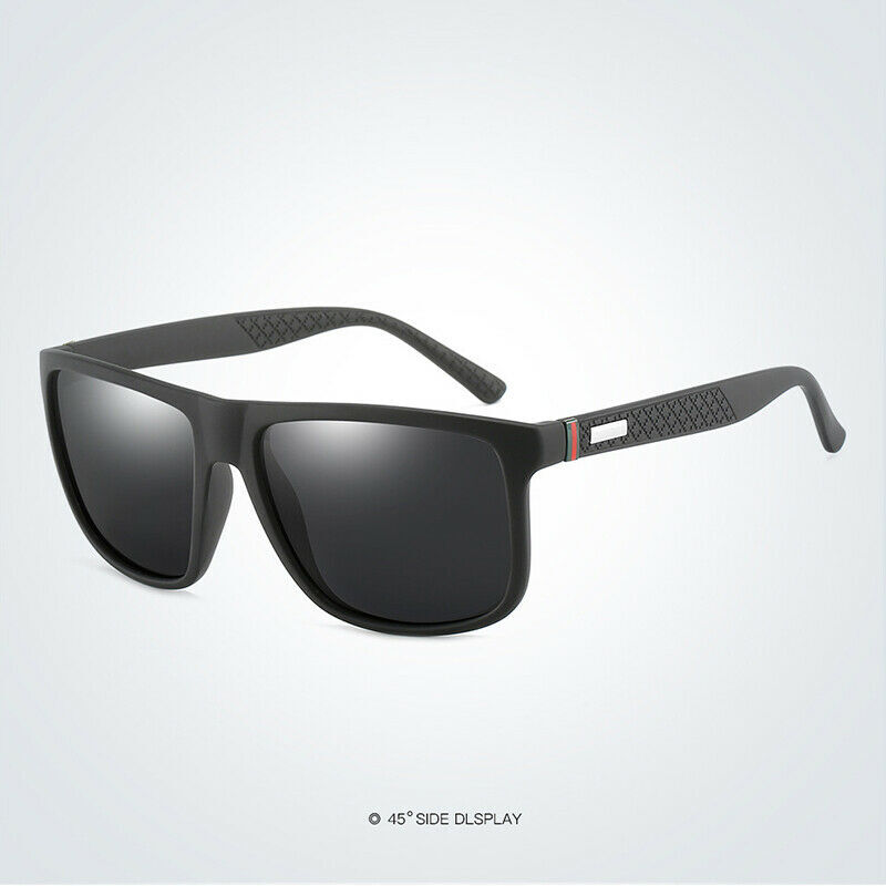 Men’s Square Polarized Sunglasses Men TR90 Frame Driving Sports Sun Glasses USA