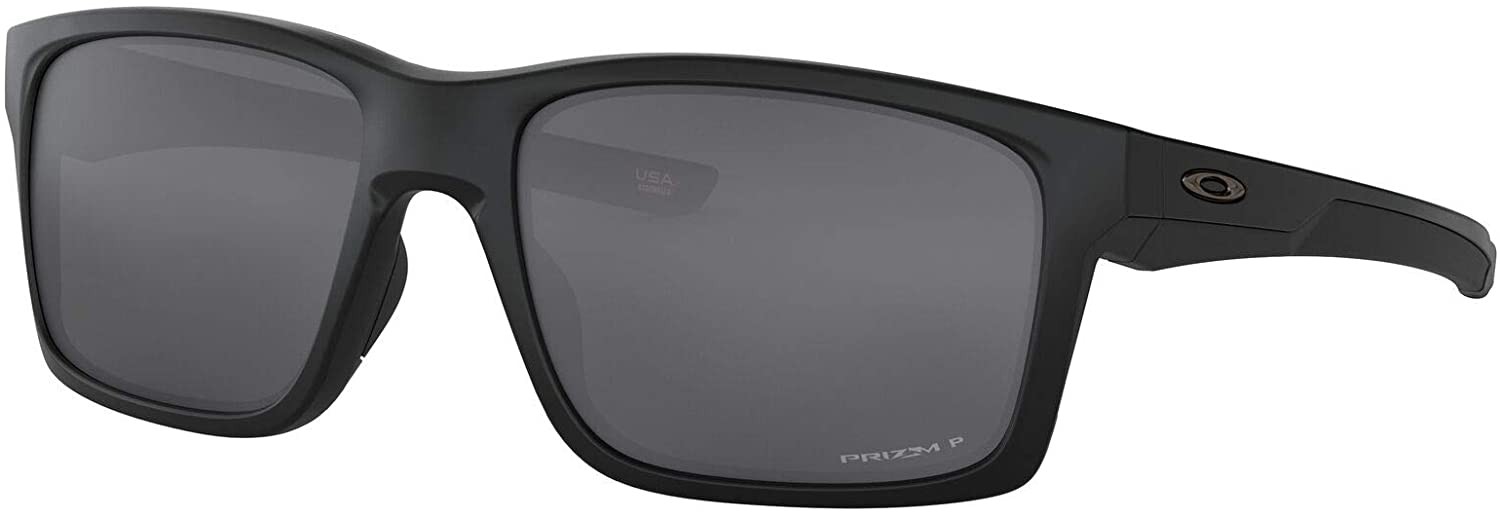 Oakley 0Oo9264 Mainlink Rectangle Sunglasses – Matte Black / Prizm Black