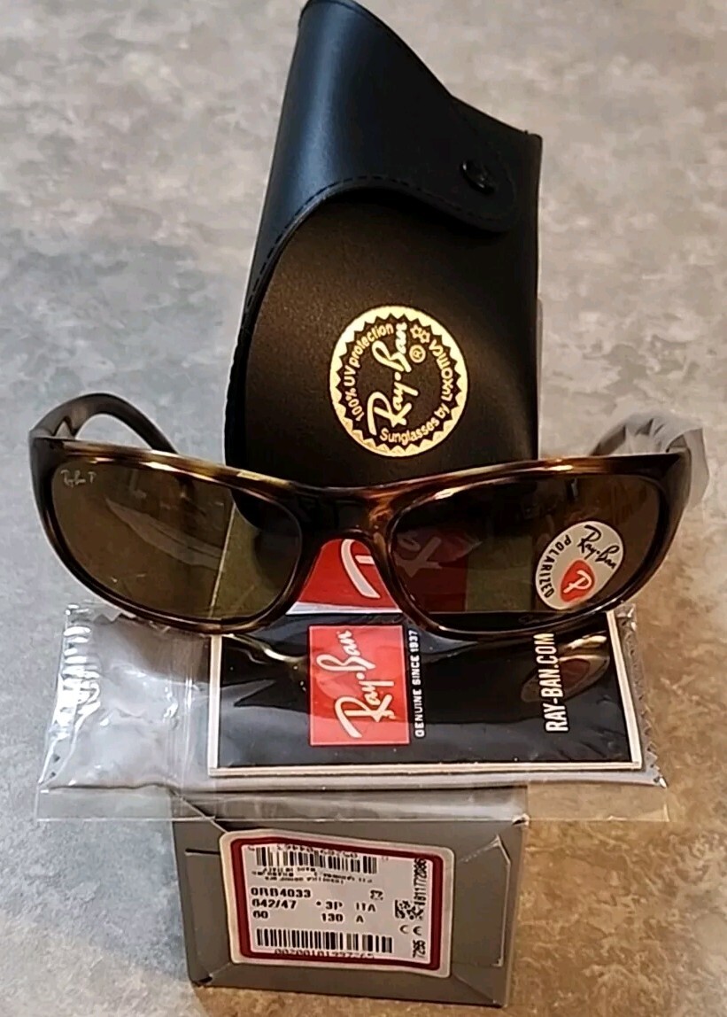 🔥 AUTHENTIC RAY-BAN PREDATOR Vintage HAVANA Polarized Sunglasses RB 4033 642/47