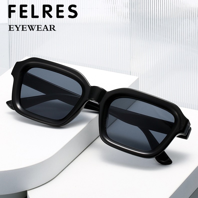 Square Tinted Myopia Nearsighted Glasses For Men Women Outdoor Shade Sunglasses