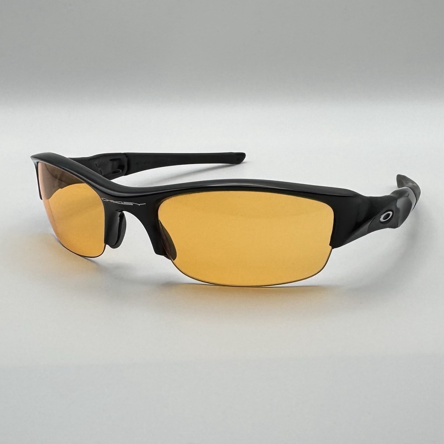 Oakley Flak Jacket XLJ 03-953 Jet Black Yellow Persimmon Sunglasses Made In USA