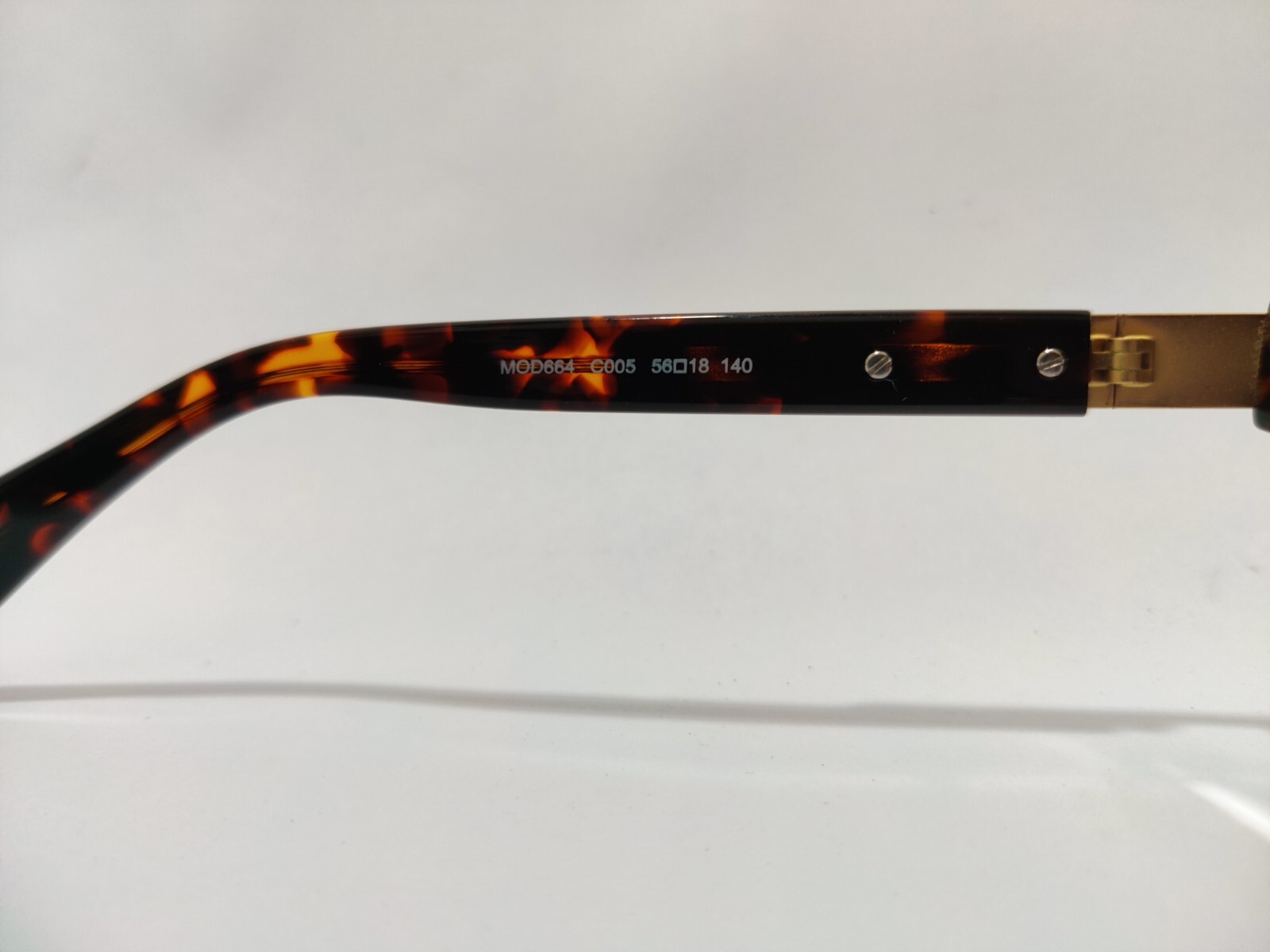 Cazal Sunglasses Tortoise & Gold Frame Clear Lens Men’s Women’s Eyewear